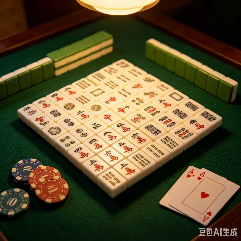 pastel color mahjong tiles